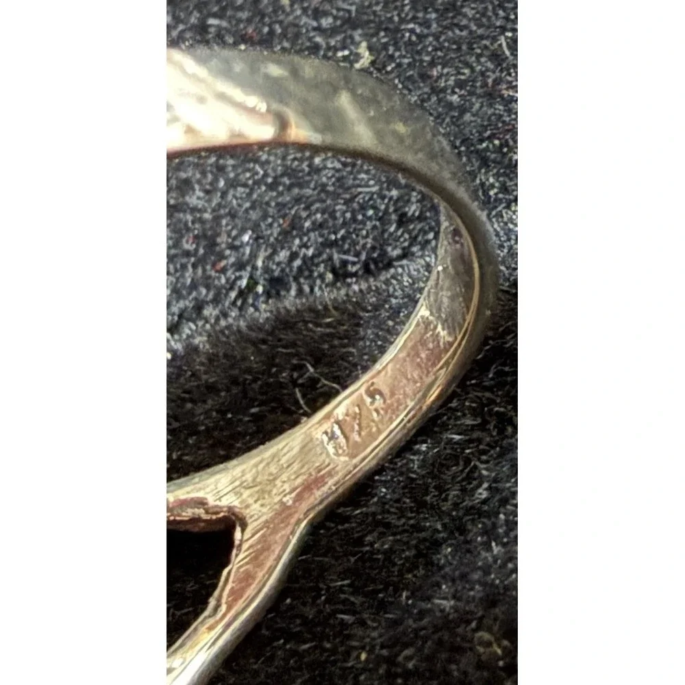 Vintage Sterling Silver 925  Frog Ring Size 8.75